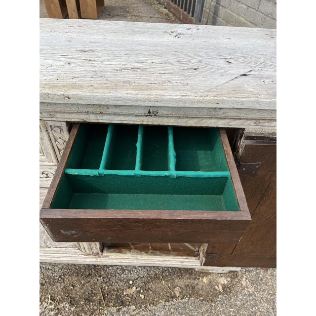 18th Century Dutch Bleached Oak Sideboard For Sale - Image 12 of 18
