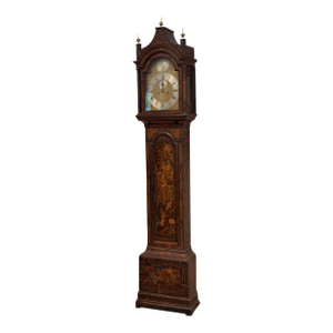 18th Century English Chinoiserie Decorated Tall Case Clock