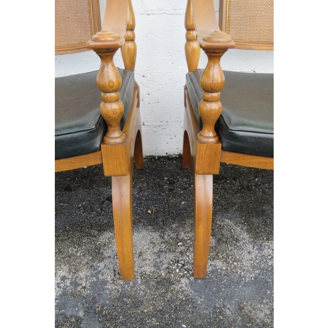 Lenoir Mid Century Hollywood Regency Side Chairs a Pair For Sale - Image 11 of 13