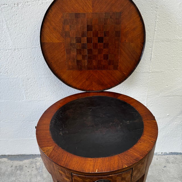 Louis XVI Style Marquetry Game Table, 1900s For Sale - Image 17 of 18