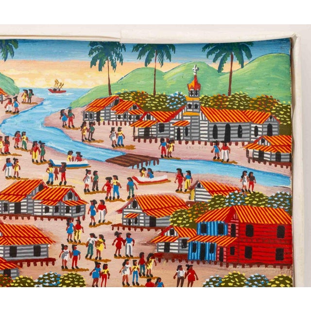 Contemporary Illegibly Signed "Rio Prinzapolka, Bluefields" Acrylic on Canvas For Sale - Image 3 of 9