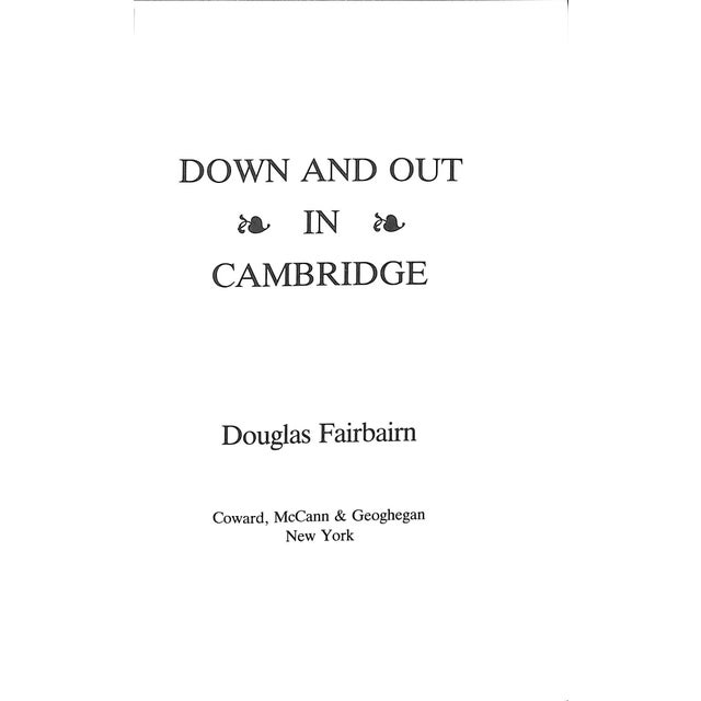FAIRBAIRN, Douglas [300] pp. Coward, McCann & Geoghegan 1982 9 1/4" x 6 1/4" The sentimental education of a young misfit...