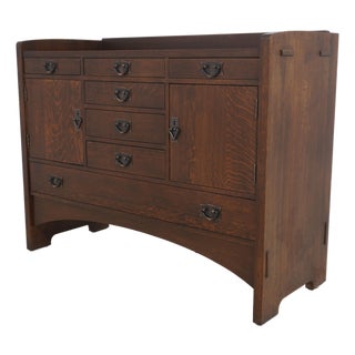 Stickley Mission Oak Sideboard Buffet Server Cabinet For Sale