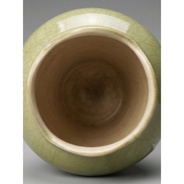 Art Nouveau French Ceramic Vase with Thistle Relief Decor from De Bruyn, 1890s For Sale - Image 5 of 7