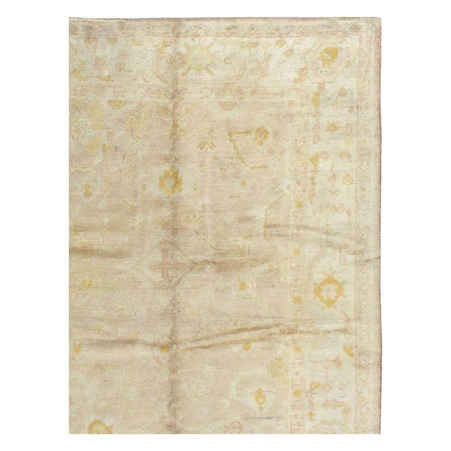 Traditional Galerie Shabab Collection Early 20th Century Handmade Turkish Oushak Room Size Carpet For Sale - Image 3 of 10