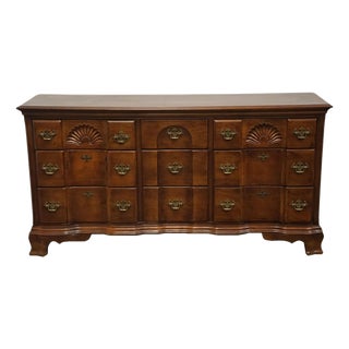 Universal Furniture Cherry Traditional Style Blockfront 64" Triple Dresser 605-040 For Sale