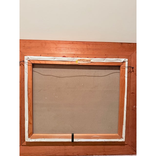 Light Green 1990s Hand-Painted Oil Reproduction After Alfred Sisley — "Early Snow at Louveciennes" — Museum of Fine Arts Boston, Framed For Sale - Image 8 of 9