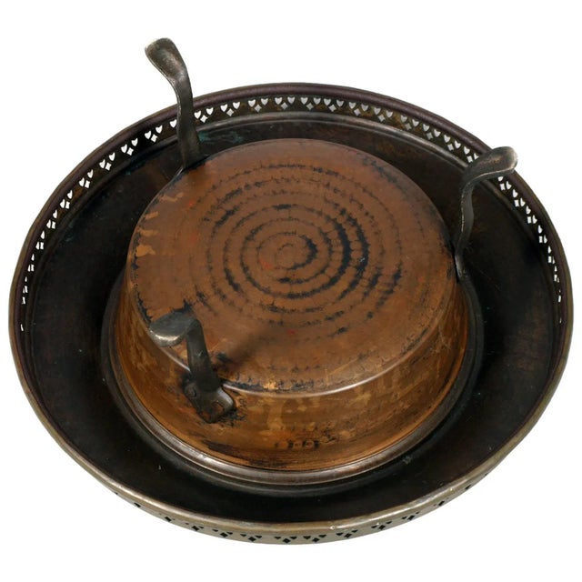 Antique Copper, Brass and Cast Iron Bell-Brazier For Sale - Image 4 of 5