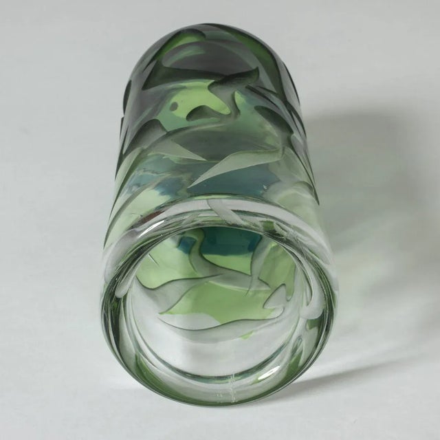 Glass Glass Vase by Vicke Lindstrand for Kosta, 1950s For Sale - Image 7 of 8