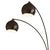 2020s Original 1962 Triplet 3 Light Arc Floor Lamp - Black Nickel, Black Marble Base, Dimmer Switch For Sale - Image 5 of 14