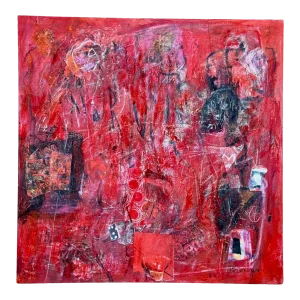 Ellen Reinkraut, “Ode to Norman” Mixed Media on Canvas, Gallery Wrapped
