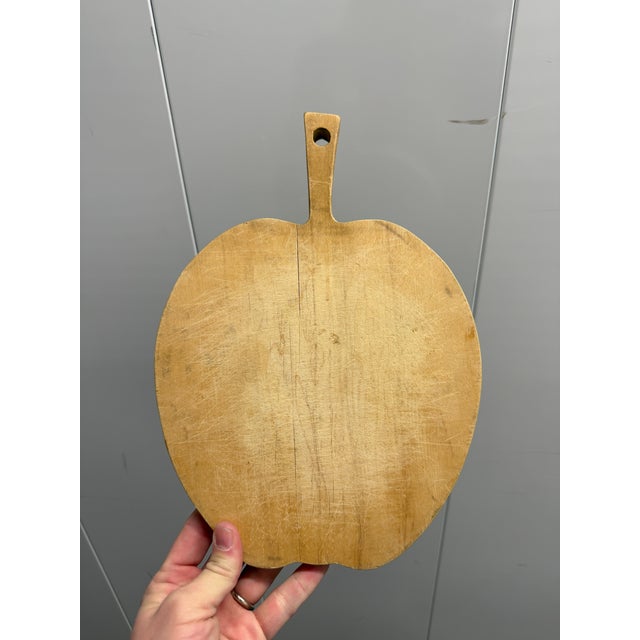 English Maple Apple Cutting Board For Sale - Image 10 of 10