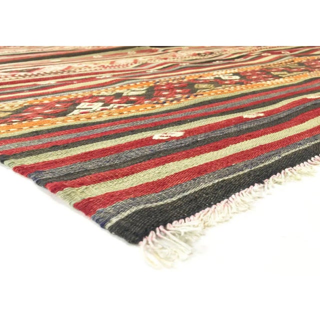 Traditional 1960s Turkish Kilim Rug For Sale - Image 3 of 4
