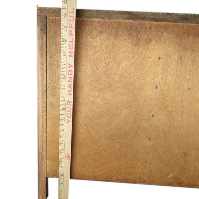 Early 20th Century Wooden Hamilton Letterpress Storage Drawer Rustic Gallery Wall Decor California Job Case For Sale - Image 9 of 12