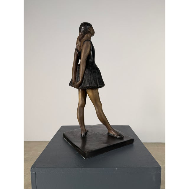 Bronze Ballerina Sculpture After Degas - 17” Tall For Sale - Image 10 of 12