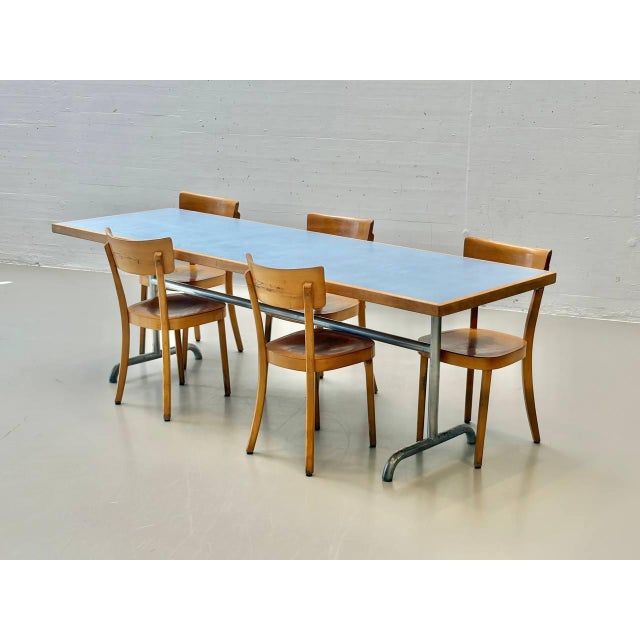 Metal Vintage Table by Horgen Glarus for the Swiss Barracks, 1950s For Sale - Image 7 of 11