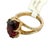 Contemporary 4.69 CTW Mid-Century Style Diamond & Burmese Ruby 18k Yellow Gold Halo Ring, Size 6 For Sale - Image 3 of 10