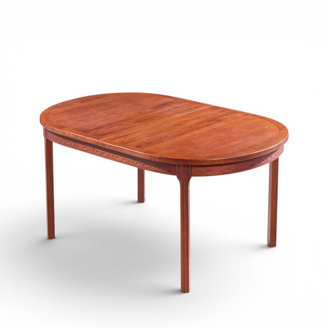 Nils Jonsson for Troeds Mid Century Swedish Teak Expanding Dining Table With 2 Leaves For Sale - Image 12 of 13