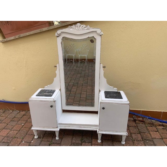 Antique Italian Dressing Table with Mirrror, 1890s For Sale - Image 3 of 7
