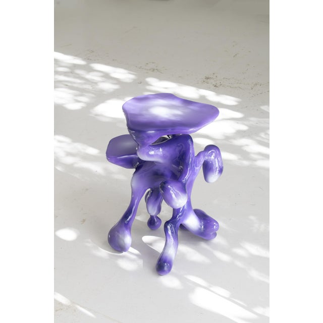 Came Uninvited, Side Table by Vincent Decat For Sale - Image 6 of 7