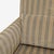Textile Dessin Fournir Striped Upholstered High-Back Armchair For Sale - Image 7 of 8