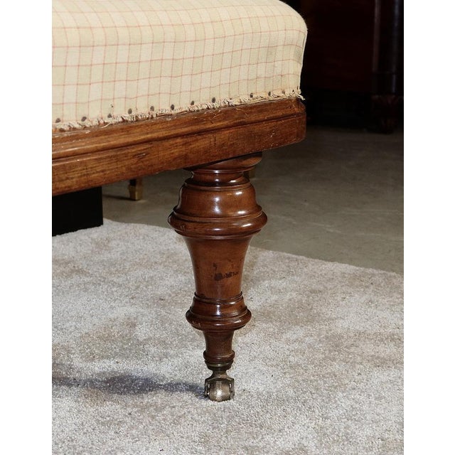 Long Victorian Mahogany Chaise Lounge, England, 19th Century For Sale - Image 9 of 18