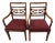 Pair of Mid-Century American Colonial Revival Hardwood Captain’s Dining Armchairs, Circa 1940–1960 For Sale