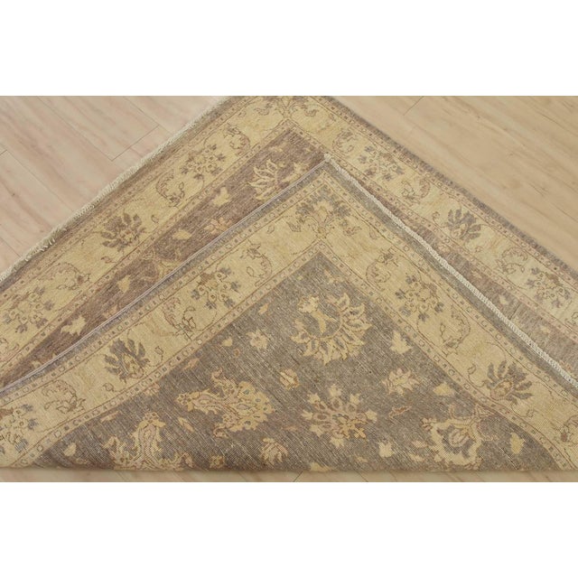 Ziegler Rug 5′ X 5’1” Lilac Wool Traditional Hand-Knotted Oriental Carpet For Sale - Image 11 of 12