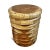 Monkey Pod Ribbed Wood End Table Stool For Sale - Image 4 of 8