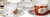 Porcelain - Five teacups with saucers - Vista Alegre. Made of molded porcelain from the Vista Alegre factory; hand-painted...