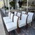 Late 20th Century Set of 8 Art Deco Polished Wood Leather Dining Chairs For Sale - Image 10 of 12