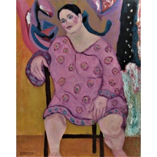 Helen Director, Untitled, Woman Sitting, Circa 1960 For Sale