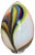 Murano Style Glass Multicolored Reeds White Egg Lamp from Simoeng For Sale