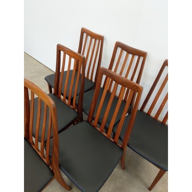 Brown Set of 6 Vintage Mid Century Modern Dining Chairs by G Plan For Sale - Image 8 of 9