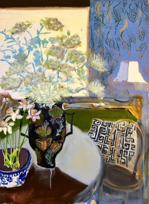 Daffodils and Queen Anne's Lace Giclee Print on Archival Paper Shann Spishak