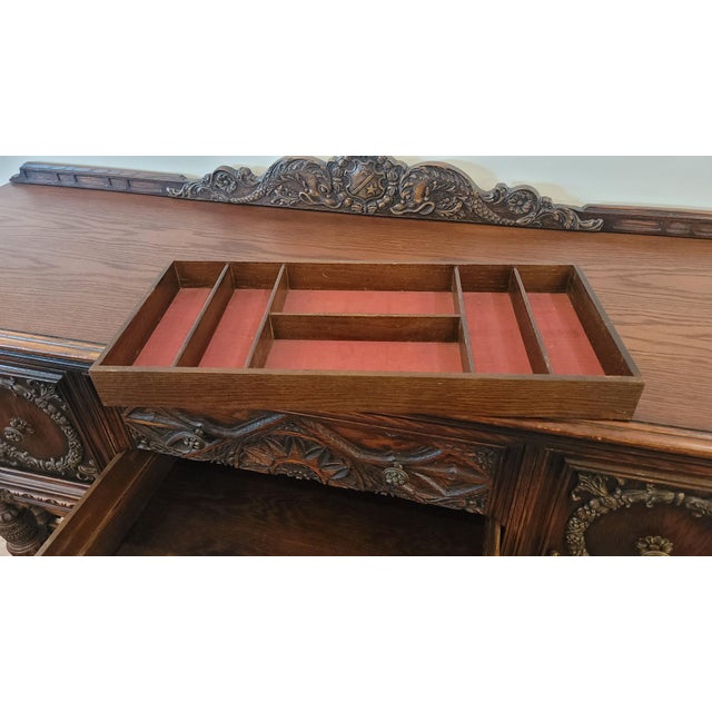 Antique 1920s Sideboard Jacobean or Spanish Revival Style Chairish