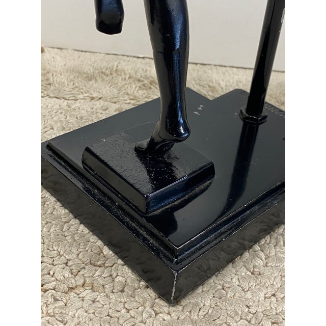 Vintage Art Deco Moon Lady Lamp For Sale - Image 9 of 11