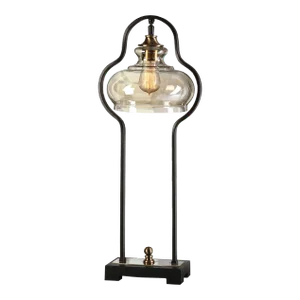 Cotulla Aged Black Desk Lamp