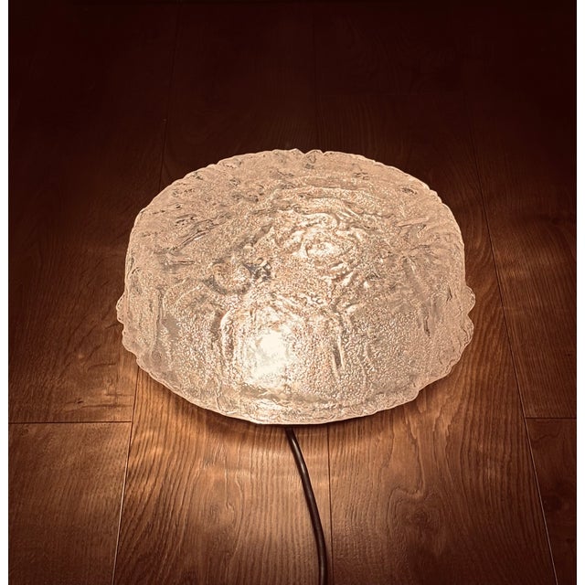 large vintage ceiling lamp by Glashütte Limburg, Germany, dating from the Mid-Century period. Featuring a striking...