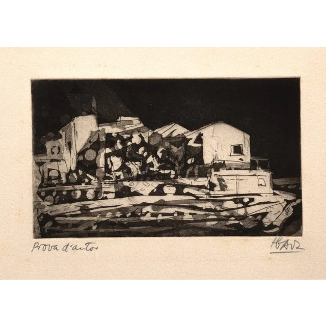 Landscape is an original contemporary artwork realized by Miguel Angel Ibarz (Barcelona, 1958). Original etching on paper....