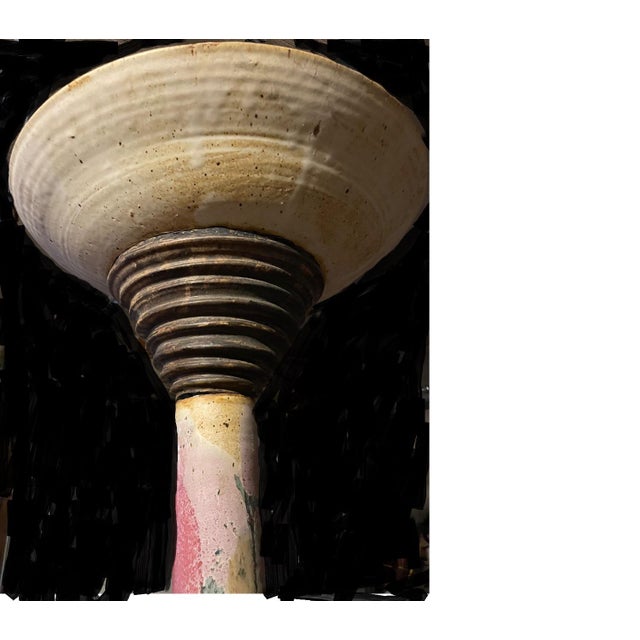 1980s Modern Abstract Hand-Crafted Lamp For Sale - Image 10 of 11