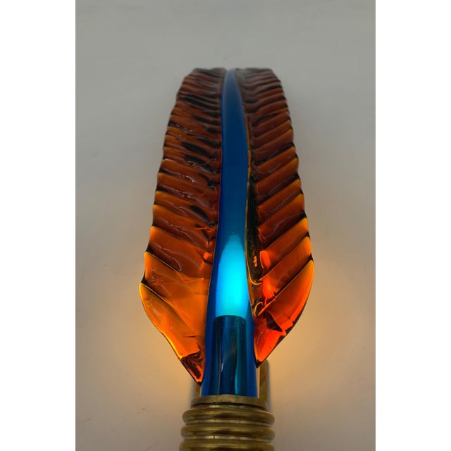 1960s Leaf Wall Lamp attributed to Seguso from Seguso Vetri d'Arte, 1960 For Sale - Image 5 of 7