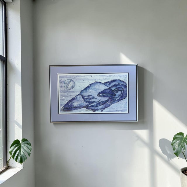 Purple Karla Morreira "Odin's Witness" Signed Limited Edition Raven Art Print - 104/500 For Sale - Image 8 of 10