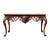Maitland-Smith Georgian Style Carved Fruitwood Tessellated Marble Console Table For Sale
