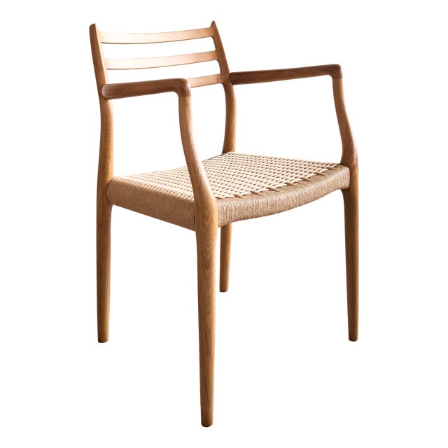Mid-Century Modern Danish Model 62 Armchair in Oak by Niels O. Møller for J.L. Møllers, 1960s For Sale