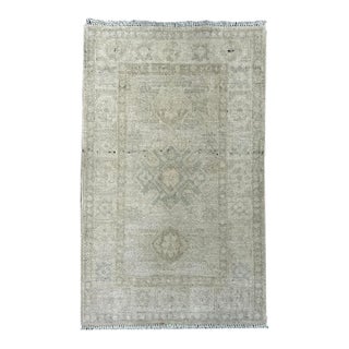 Stone Wash Afghan Khotan Wool Rug 1’11” X 3’ For Sale