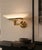 Metal Jill Wall Sconce in Polished Brass and Opaline Glass from Arteluce, Italy, 1970s For Sale - Image 7 of 17