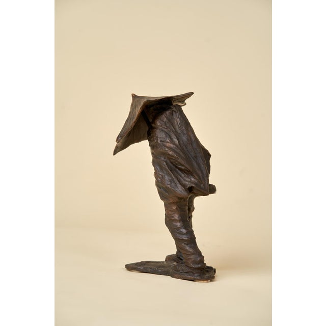 Controvento is the name of this bronze sculpture by the sculptor Carlo Balljana (Treviso 08/29/44) the sculpture is in...