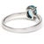 Bring the sparkling beauty of the ocean to your finger with this gorgeous blue zircon and diamond ring. Set in 14-karat...