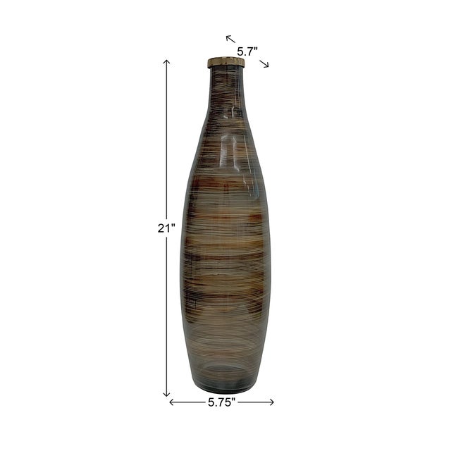 Glass Dakota Glass Vase - Large For Sale - Image 7 of 8